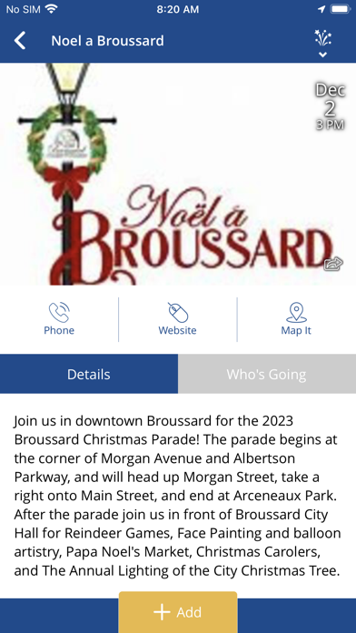 Discover Broussard Screenshot