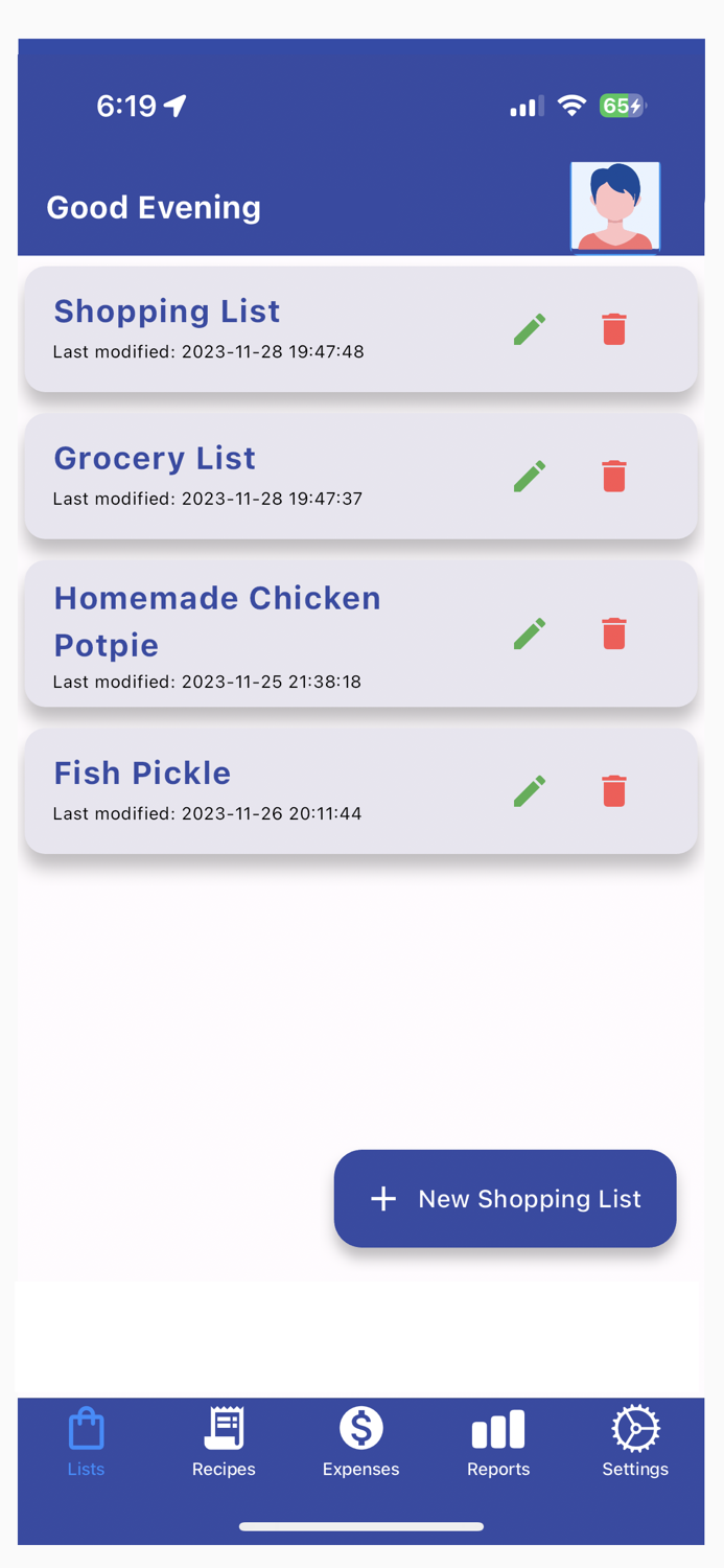 Shopping List - Smart