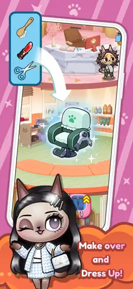 Game screenshot Idle Cat Makeover: Hair Salon apk