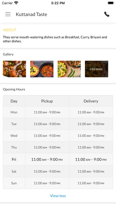 Kuttanad Taste Manchester Screenshot