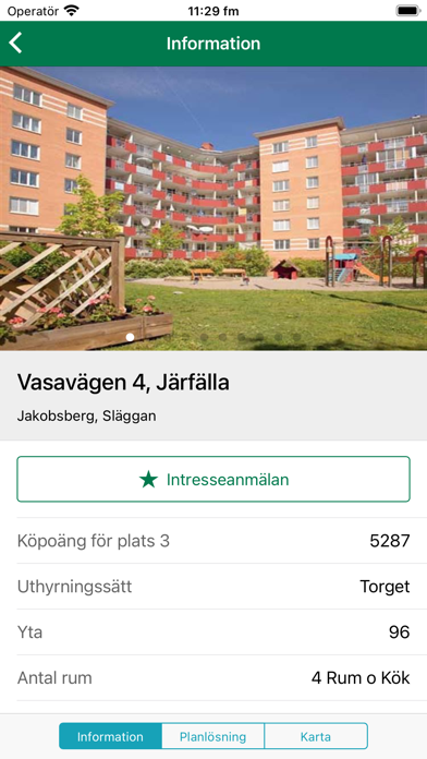 Järfällahus bostadsapp Screenshot