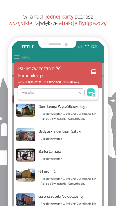 Karta Turysty Bydgoszcz Screenshot