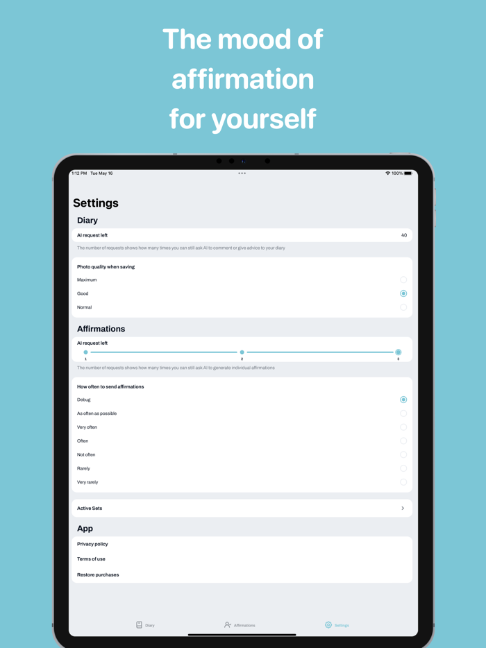 Zen AI - Diary and Affirmations