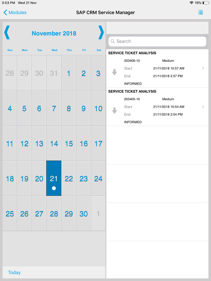 SAP CRM Service Manager