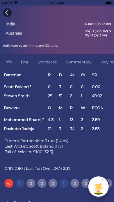 Cricket Live - CricLive HD Screenshot