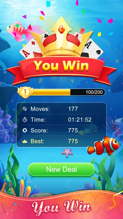 Solitaire Fish Klondike screenshot-3