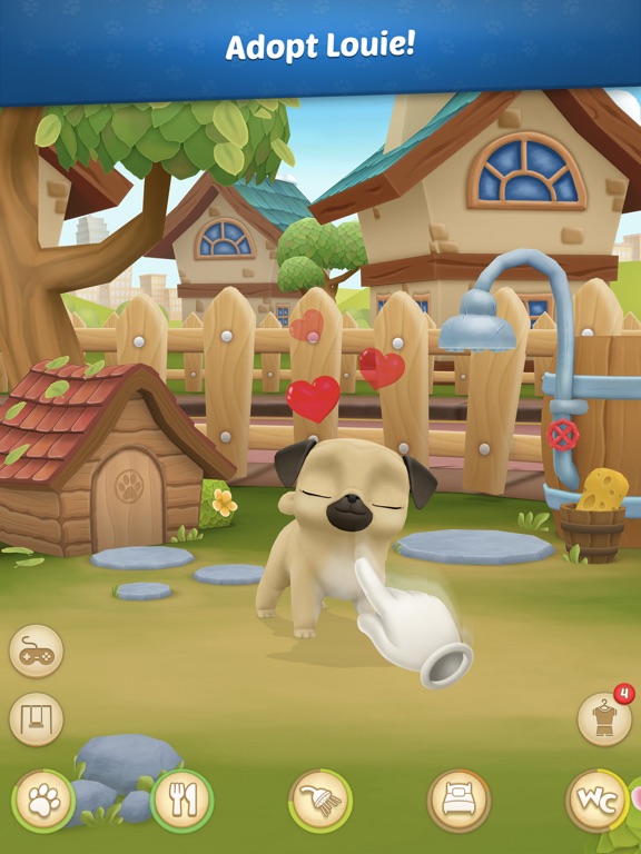 小動物 ペッ 犬 - トバーチャルペット 犬のゲームのおすすめ画像1