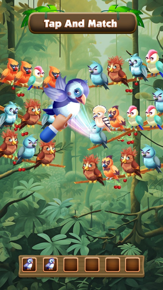 #2. Triple Bird Match Puzzle Game (iOS) Podle: Qaisar Rehman