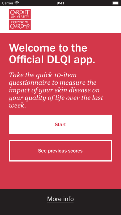 DLQI: The Official App Screenshot