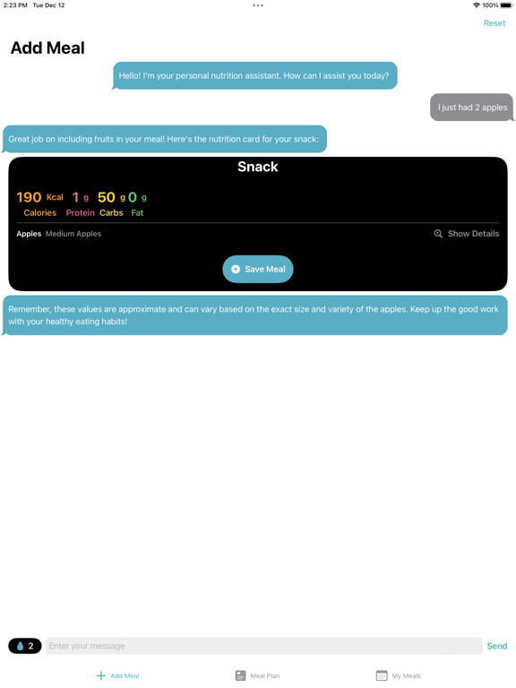 Screenshot #5 pour My Meal Diary