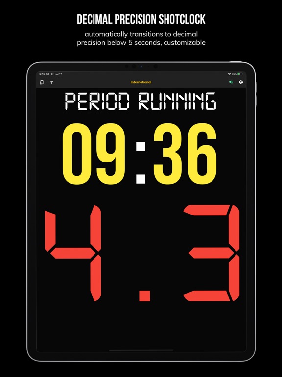BT Basketball Shotclock iPad screenshot 7 - Sports app