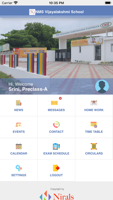 NMS Vijayalakshmi School Screenshot 2 - AppWisp.com