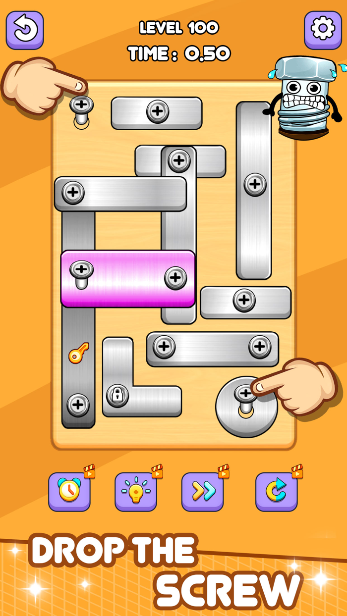Screw Up Pin Puzzle Games