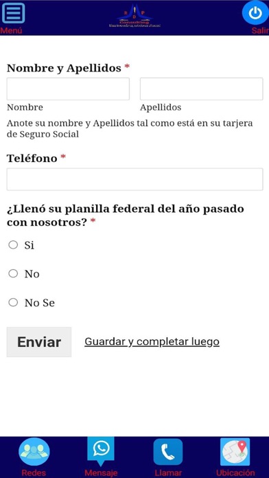 LlenaTuPlanilla.com Screenshot