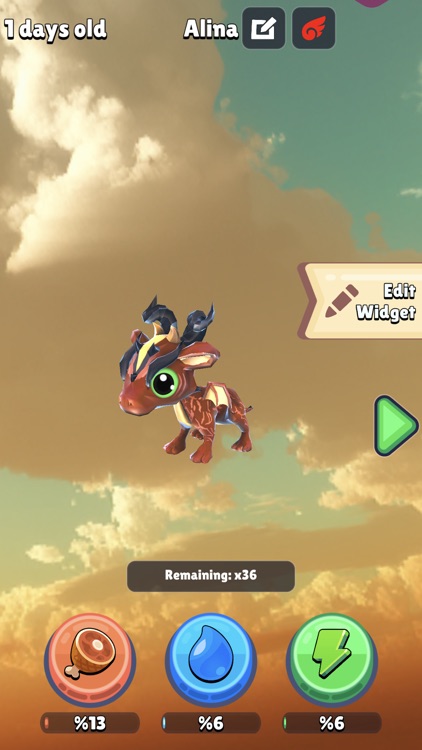 Pocket Dragon: Widget Pet Game