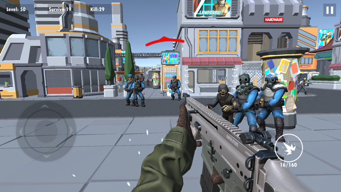 Gun BattleShooting Zombie