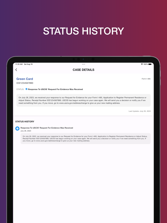 Case Tracker for USCIS Cases