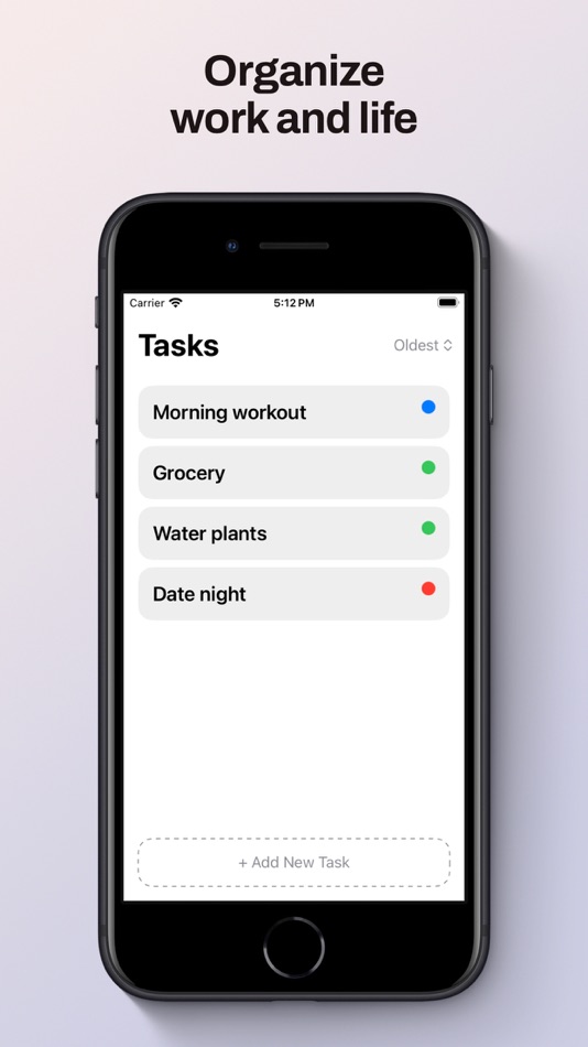 #2. Tasker: Task Keeping App (iOS) 由: Jacob Gambrell