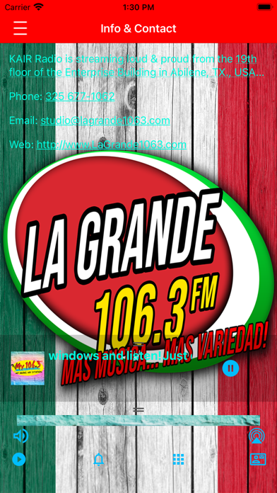 La Grande 106.3 Screenshot
