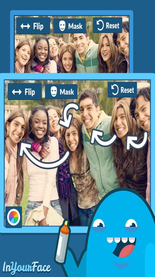 #5. InYourFace Multiple Face Clone (iOS) 由: Fragranze Apps Limited