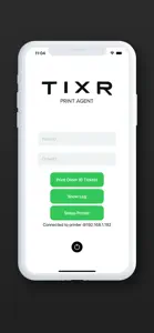 Tixr Print Agent Mobile screenshot #3 for iPhone