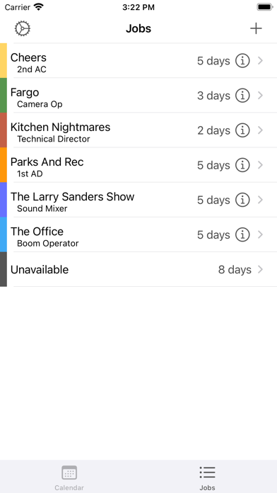 Freelance Calendar Screenshot