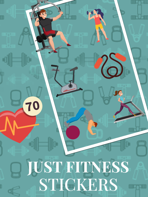 Screenshot #5 pour Just Fitness Stickers