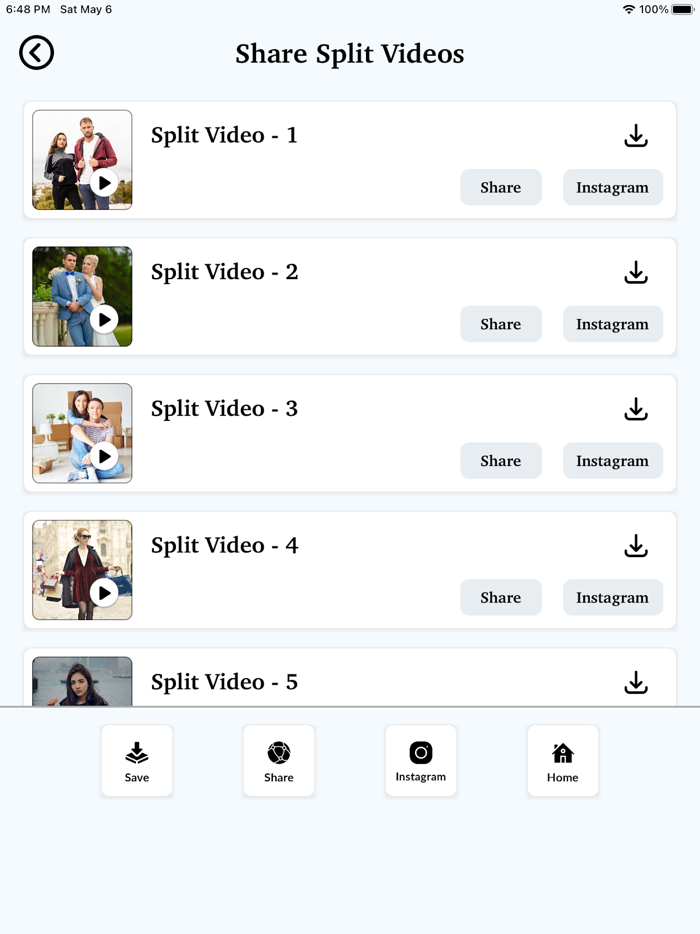 Photo Split - Crop Editor