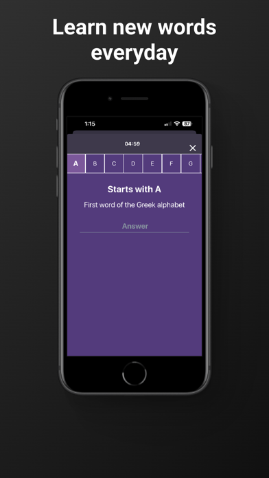 Wordy - Alphabet Word Crack Screenshot