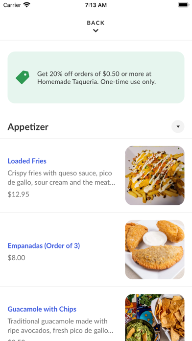 Homemade Taqueria - NY Screenshot