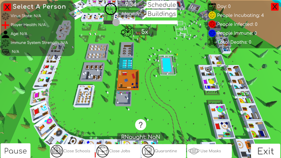 #2. Realistic Virus Simulator (iOS) 由: Andres Brockmann