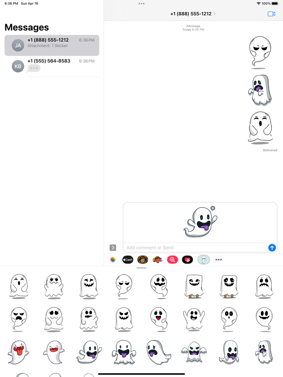 Screenshot #6 pour Spirit Ghost Stickers