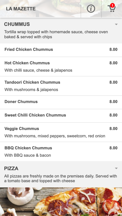 La Mazette Pizza Screenshot