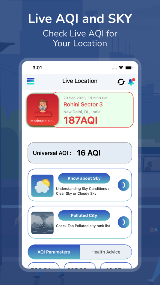 Air Quality Near me : AQI Test - 2.6 - (iOS)