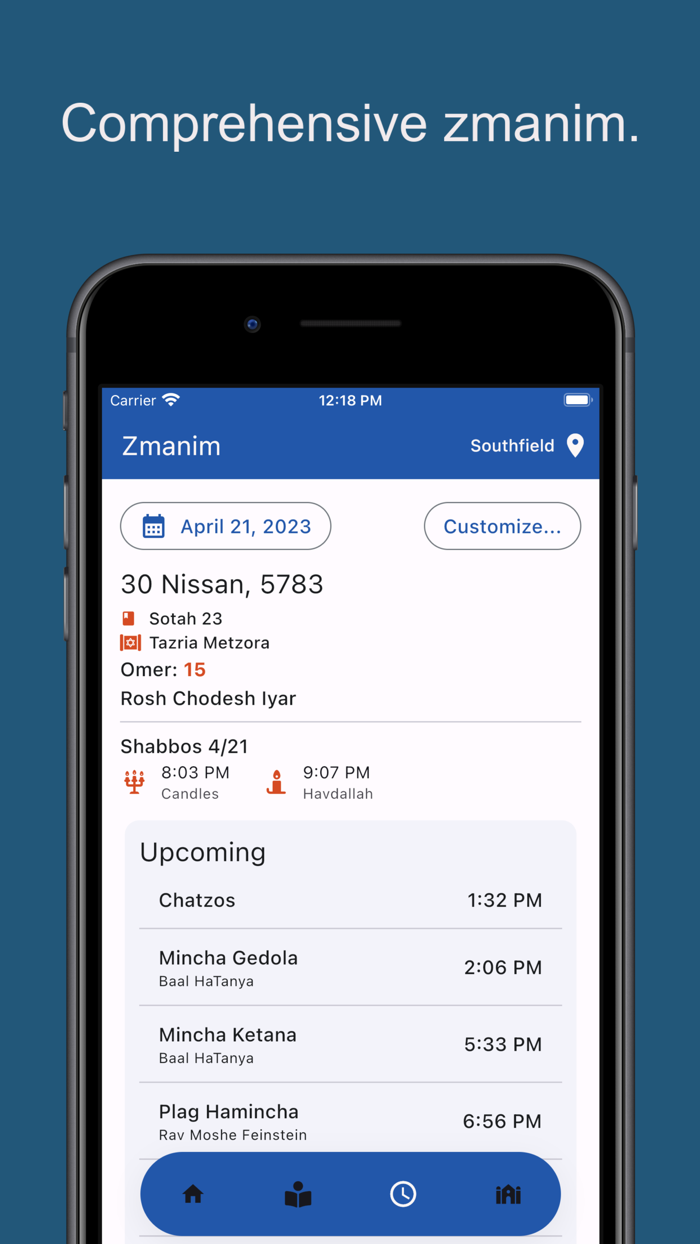 YidKit Smart Siddur Zmanim