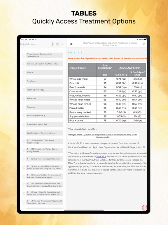 Screenshot #6 pour Pediatric Nutrition Guide