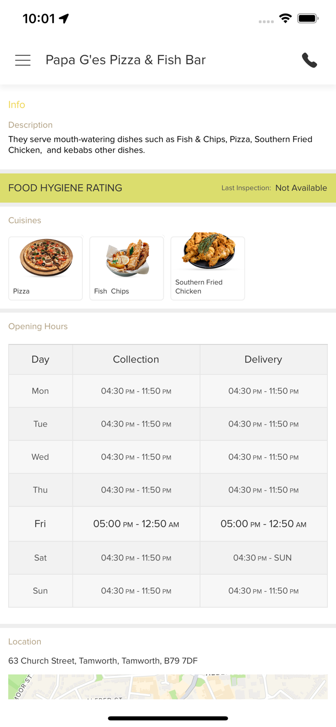 Papa Ges Pizza and Fish Bar