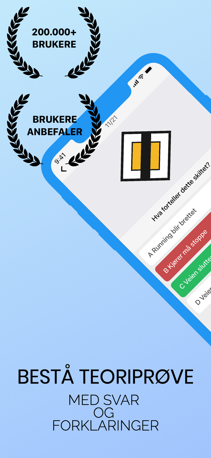 Teoriprøven Nå B-førerkort