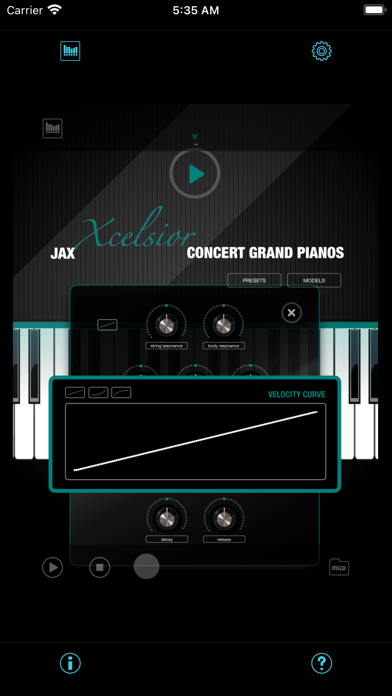 JAX Xcelsior Grand Piano Screenshot