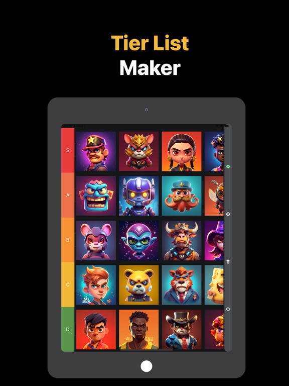 Screenshot #4 pour Tier List Maker