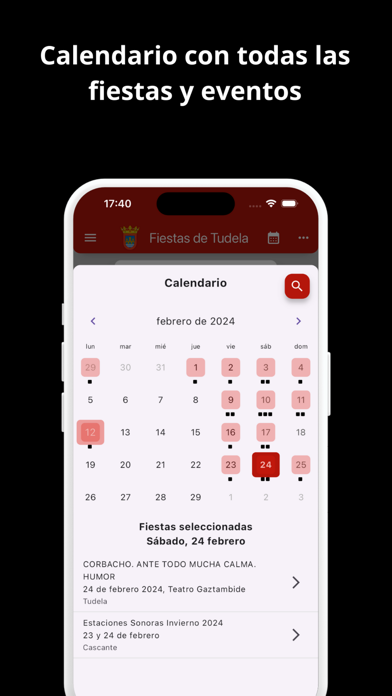 Tus Fiestas App Screenshot