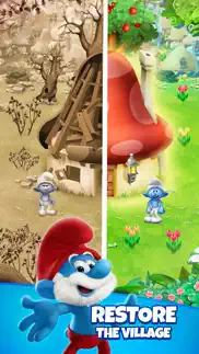 smurfs bubble shooter game iphone screenshot 4