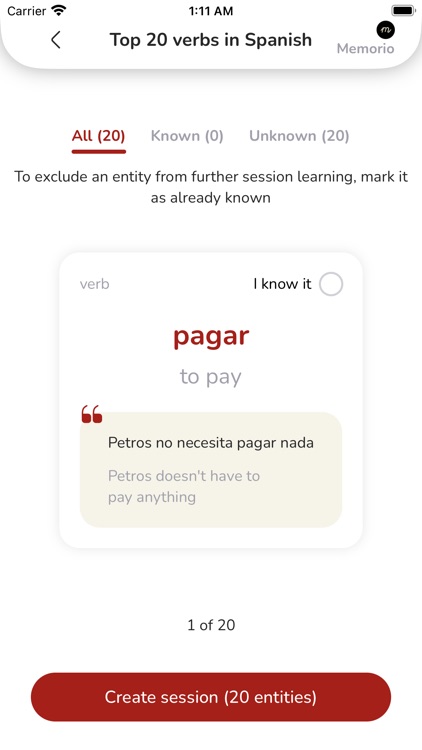 Memorio - Learn Words