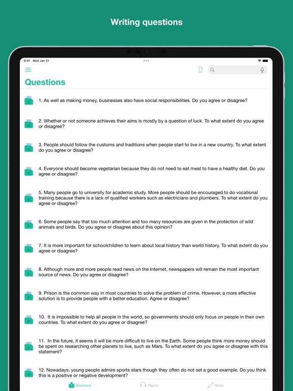 Screenshot #4 pour Model Essays for TOEFL, IELTS