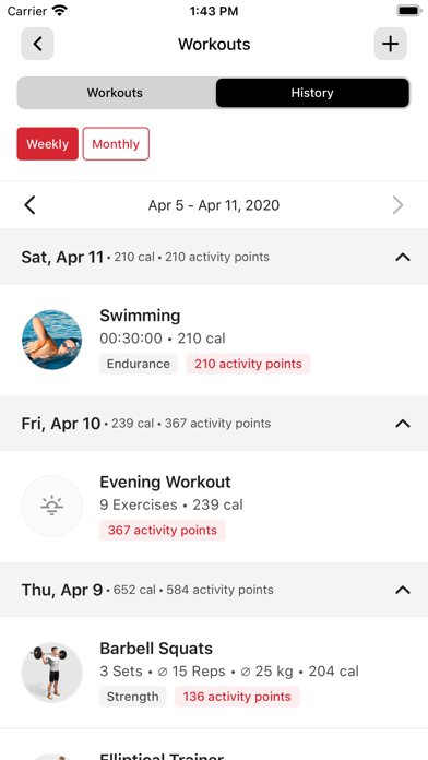 Passion Fitness. Screenshot