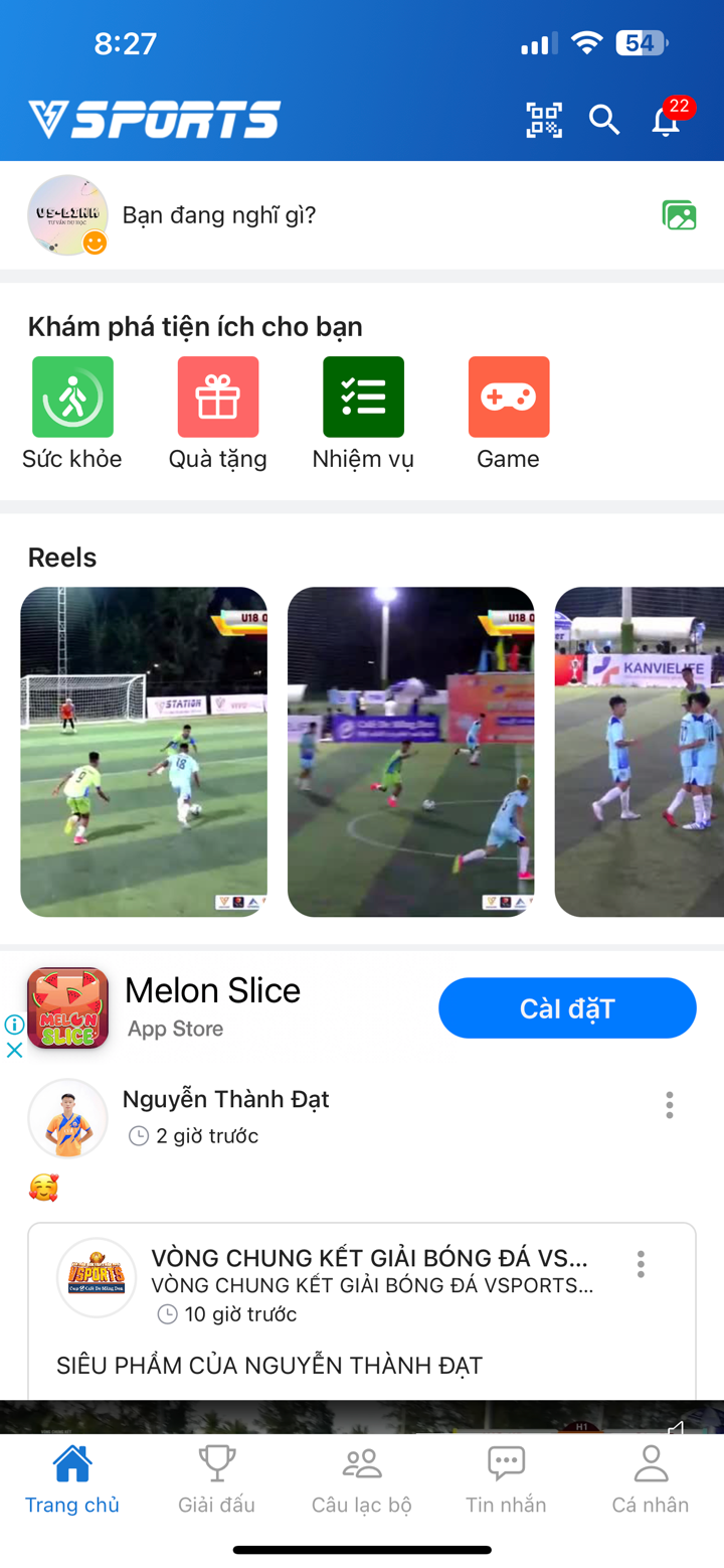 VSports screenshot 1
