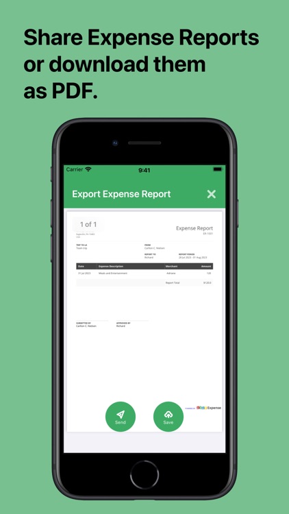 Expense Report: PDF Generator screenshot-3