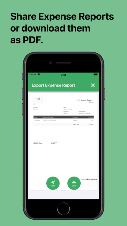 Expense Report: PDF Generator screenshot-3