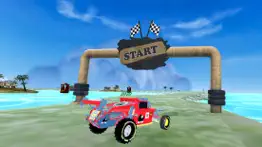 buggy racing on beach 3d iphone screenshot 1