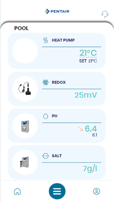 Pentair Temp Screenshot